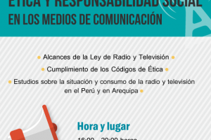 Arequipa: CONCORTV realizará taller sobre Ética y Responsabilidad Social en los Medios de Comunicación