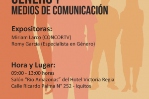 Iquitos: CONCORTV realizará taller sobre Género y Medios de Comunicación