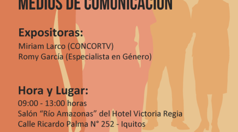 Iquitos: CONCORTV realizará taller sobre Género y Medios de Comunicación