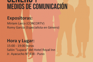 Puno: CONCORTV realizará taller sobre Género y Medios de Comunicación