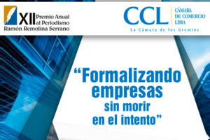 Cámara de Comercio de Lima convoca a participar del XII Premio Anual al Periodismo