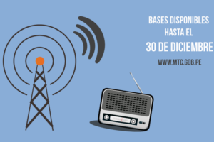MTC convoca a Concurso Público para otorgar nuevas autorizaciones de radiodifusión sonora
