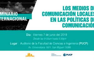Seminario internacional promoverá debate sobre los medios locales y su inclusión en políticas de comunicación en América Latina