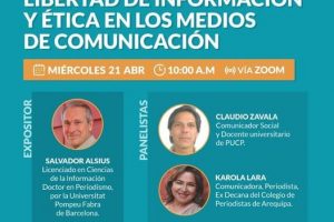 Conversatorio: “Libertad de información y ética en los medios de comunicación”