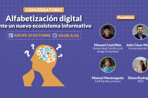 Concortv organiza un conversatorio para hablar sobre la alfabetización digital ante el nuevo ecosistema informativo