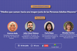 Concortv anuncia conversatorio sobre representación de las personas adultas mayores en los medios de comunicación
