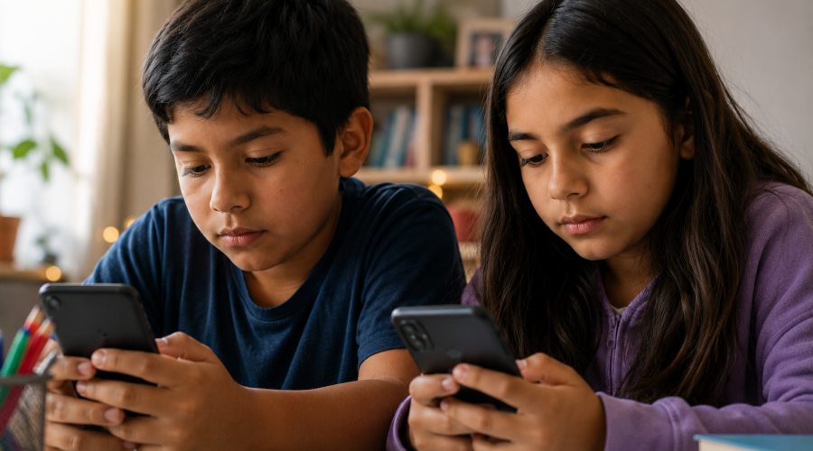 El 79 % de niñas, niños y adolescentes peruanos accede a redes sociales antes de los 13 años